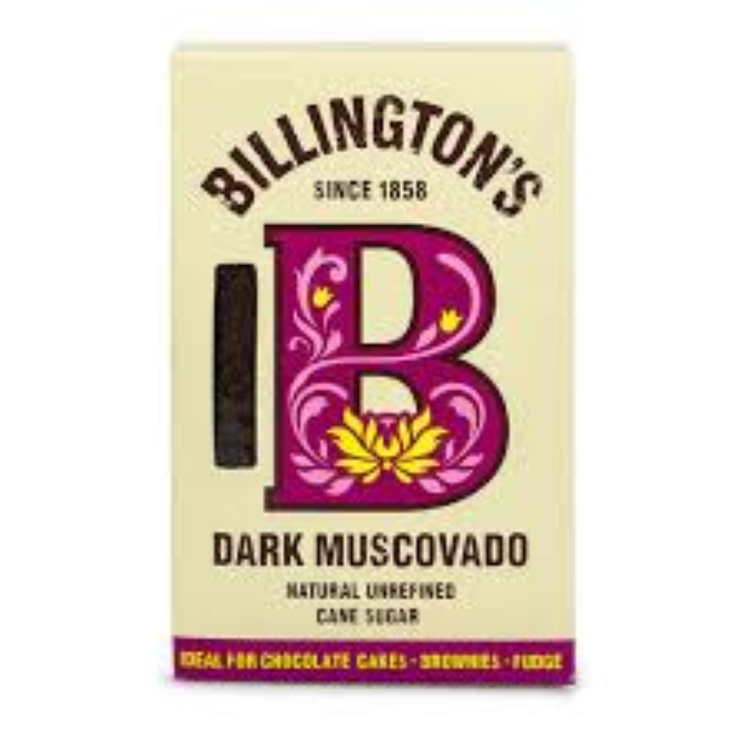 BILLINGTON'S DARK MUSCOVADO CANE SUGAR 500G